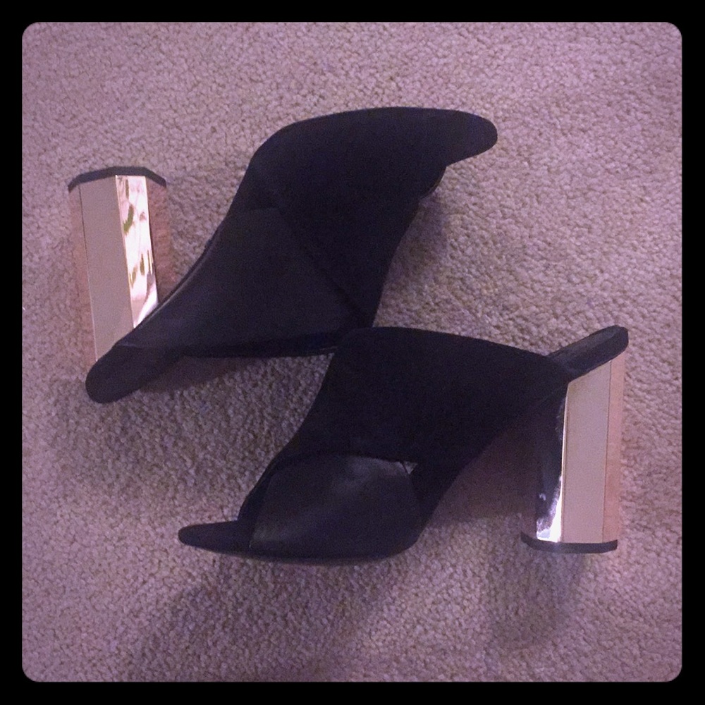 Topshop Black mules size 40